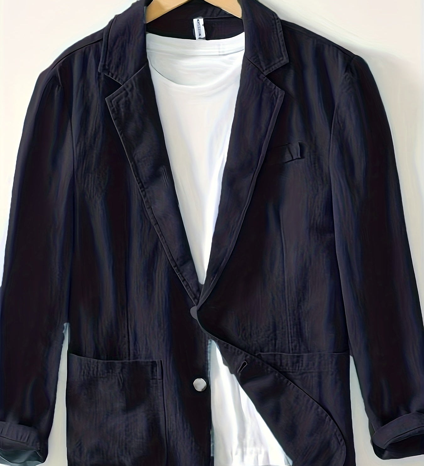 Cotton Lapel Jacket for Men