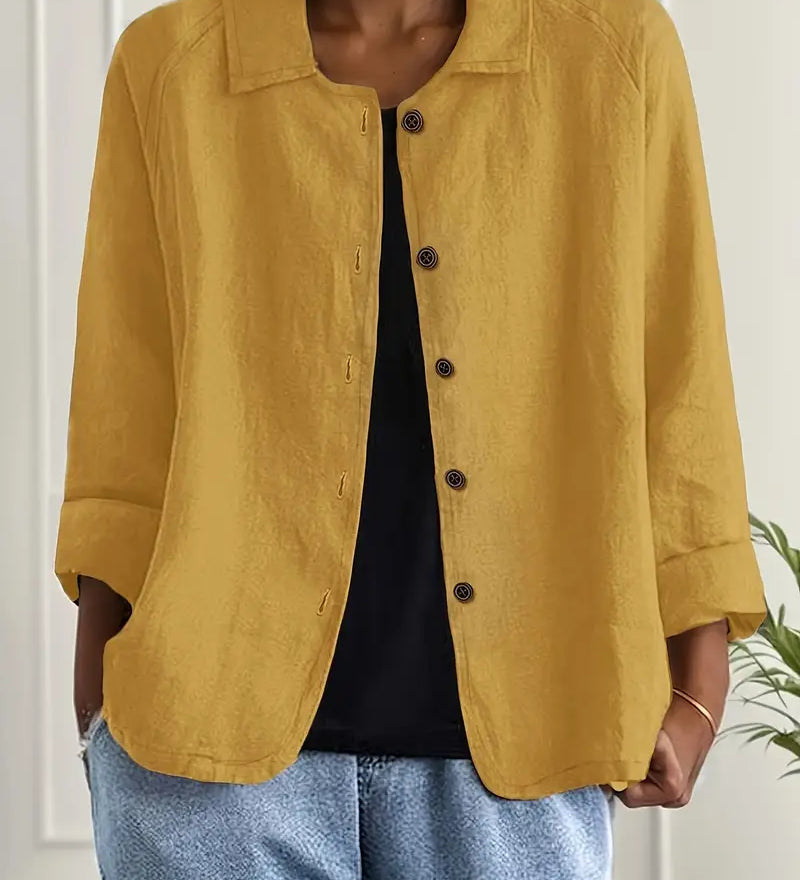 Textured Button-Front Women's Jacket