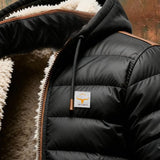 Sherpa Lined Quilted Men's Jacket