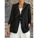 Women's Linen Structured Blazer