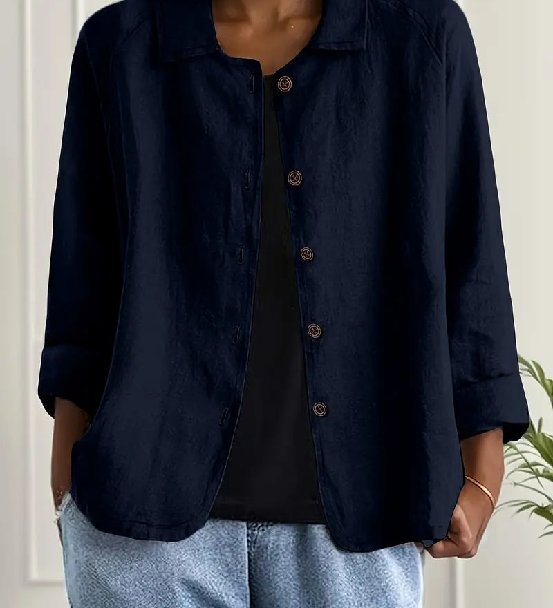 Textured Button-Front Women's Jacket