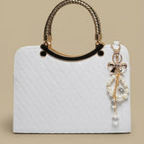 Shoulder Bag with Braided Handles