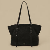 Tote Bag with Pleated Front