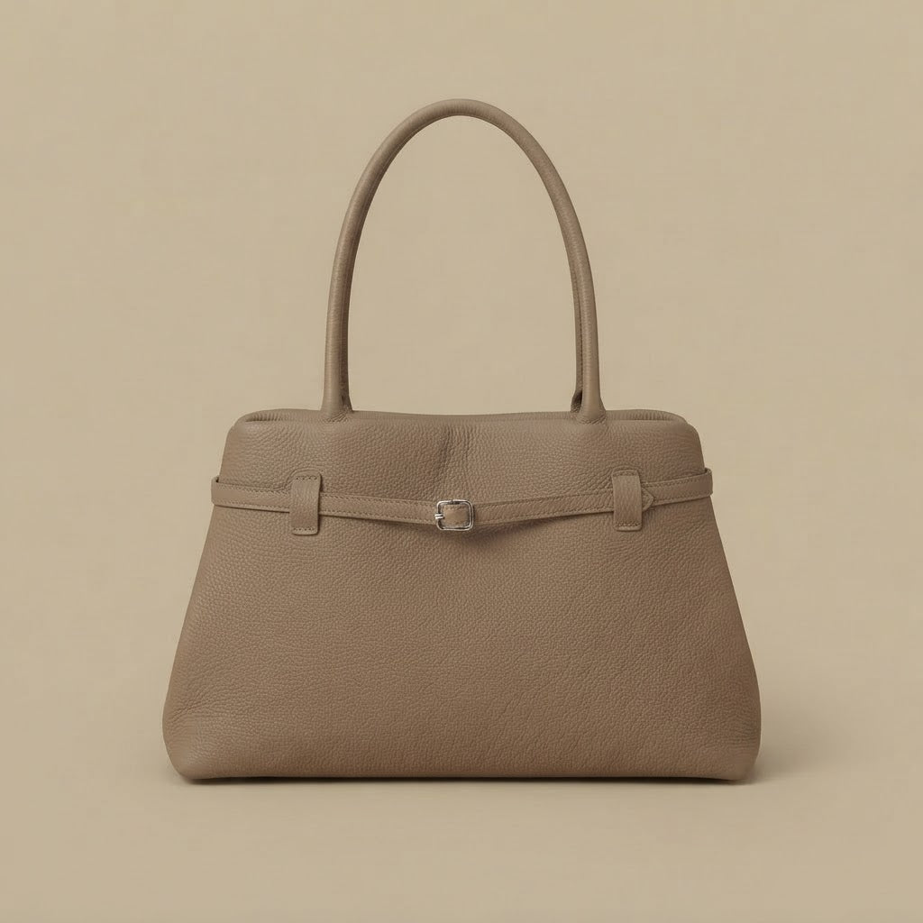 Shoulder Bag with Buckle Strap