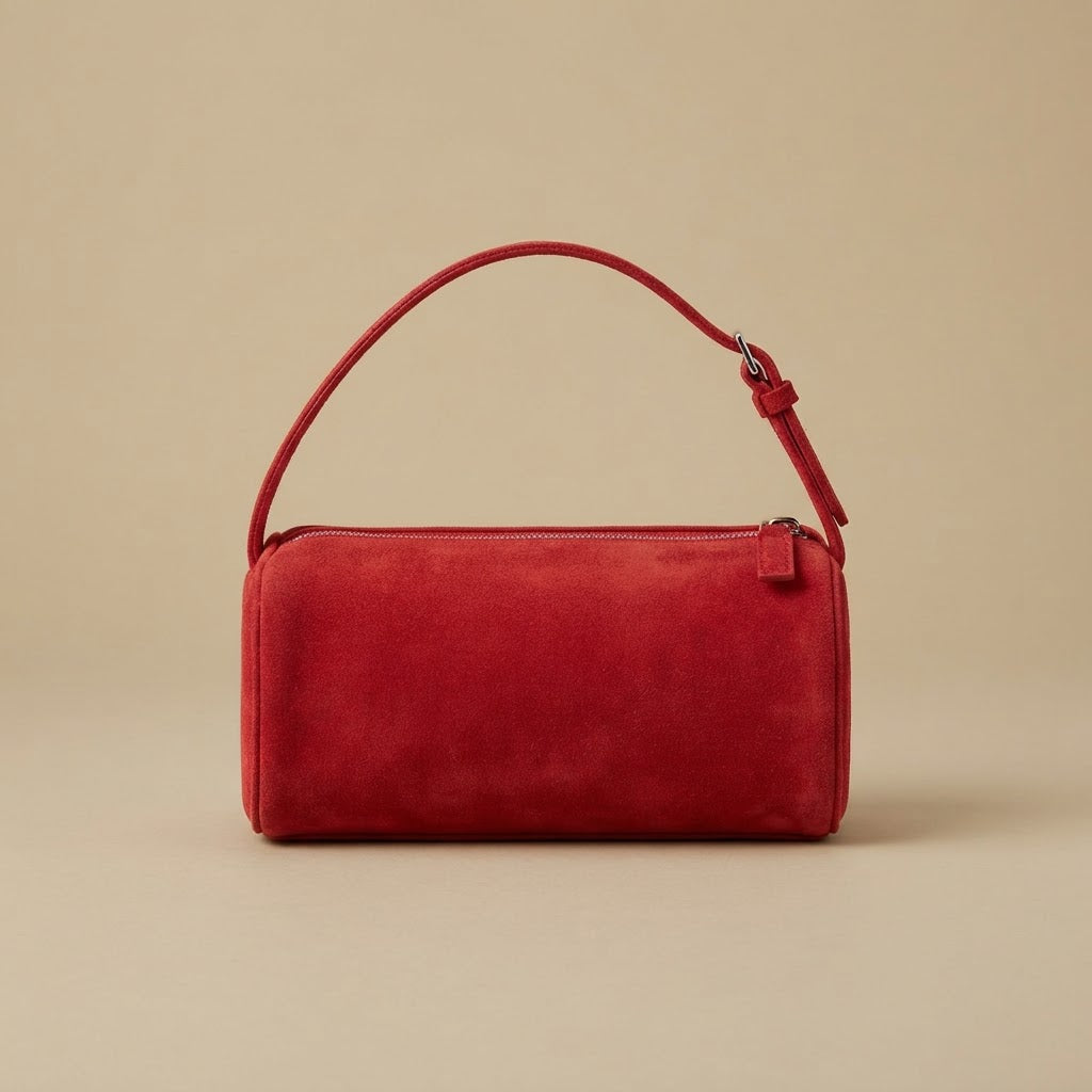 Shoulder Bag with Suede Finish II