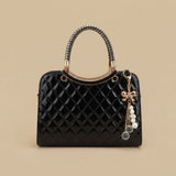 Shoulder Bag with Braided Handles