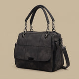 Shoulder Bag with Chain Accents