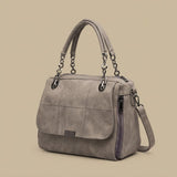 Shoulder Bag with Chain Accents