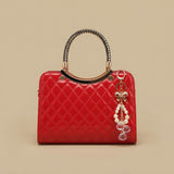 Shoulder Bag with Braided Handles