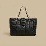 Shoulder Bag with Quilted Chain