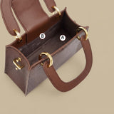 Shoulder Bag with Textured Leather