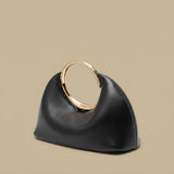 Hobo Bag with Metal Rings