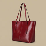 Tote Bag with Exposed Stitching
