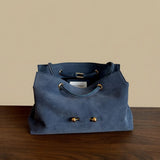 Shoulder Bag with Gold Accents
