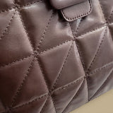 Shoulder Bag with Quilted Chain