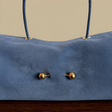 Shoulder Bag with Gold Accents